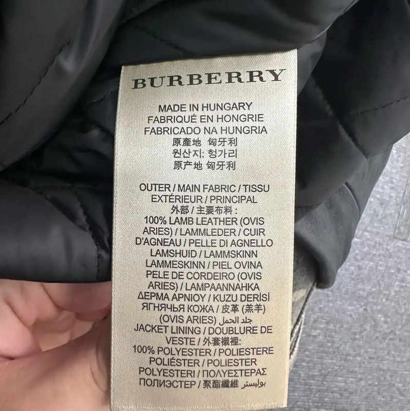 Burberry Burberry Black Leather Men's Jacket Size US S / EU 44-46 / 1 - 5 Thumbnail