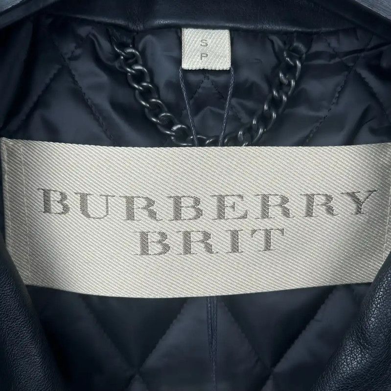 Burberry Burberry Black Leather Men's Jacket Size US S / EU 44-46 / 1 - 4 Thumbnail