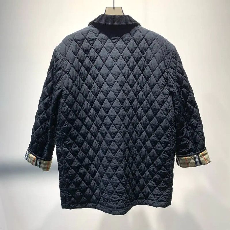 Burberry Burberry Men's Black Quilted Cotton Jacket Size US XL / EU 56 / 4 - 6 Thumbnail