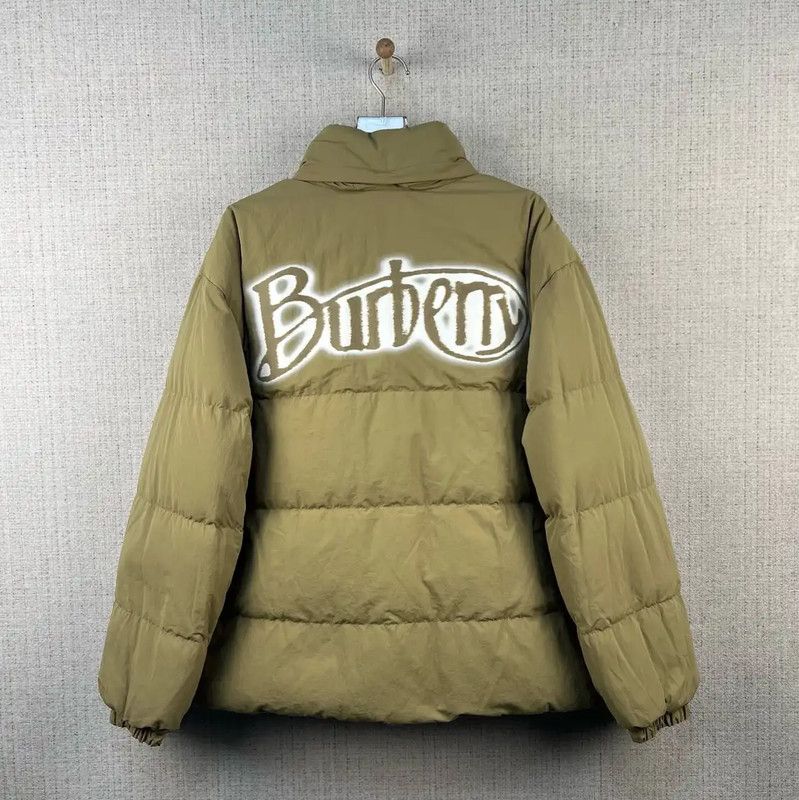 Burberry Burberry Yellow Cotton Check Puffer Jacket Size US XXL / EU 58 / 5 - 4 Thumbnail
