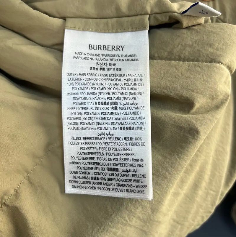 Burberry Burberry Yellow Cotton Check Puffer Jacket Size US XXL / EU 58 / 5 - 6 Thumbnail