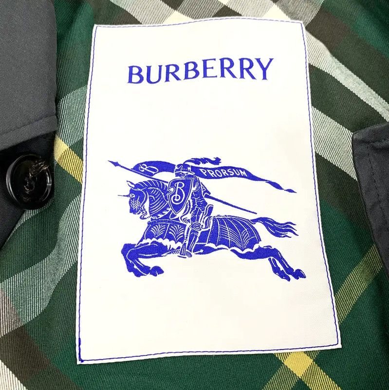Burberry Burberry Black Cotton Men's Trench Coat Size US XS / EU 42 / 0 - 5 Thumbnail