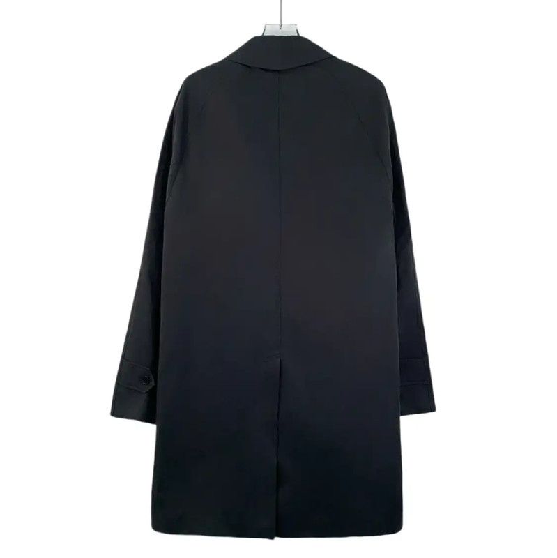 Burberry Burberry Black Cotton Men's Trench Coat Size US XS / EU 42 / 0 - 2 Thumbnail