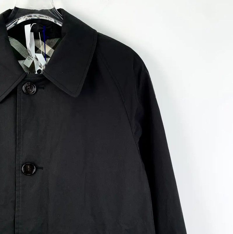 Burberry Burberry Black Cotton Men's Trench Coat Size US XS / EU 42 / 0 - 3 Thumbnail