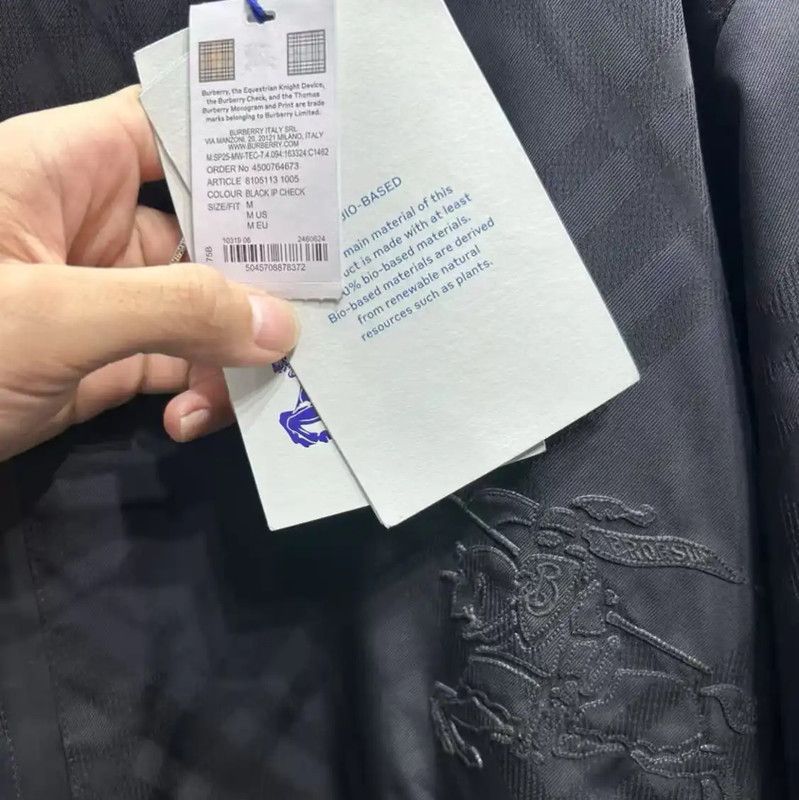 Burberry Burberry Men's Black Embroidered Long Sleeve Jacket Size US M / EU 48-50 / 2 - 3 Thumbnail