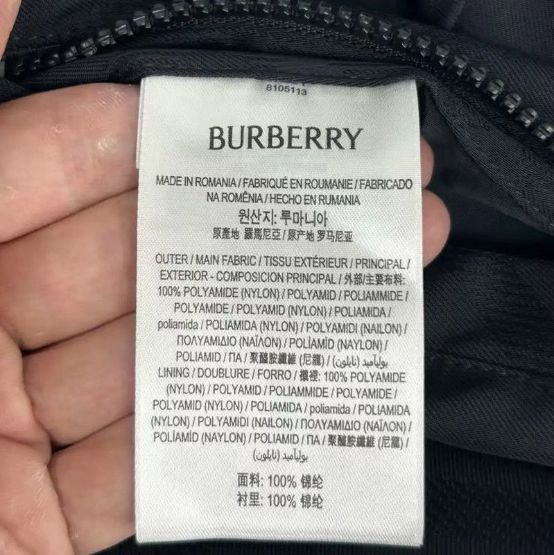 Burberry Burberry Men's Black Embroidered Long Sleeve Jacket Size US M / EU 48-50 / 2 - 4 Thumbnail