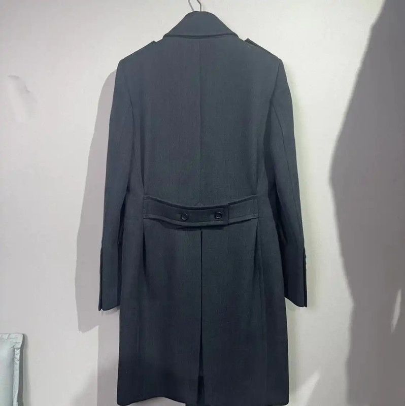 Burberry Burberry Black Cotton Men's Overcoat Size US M / EU 48-50 / 2 - 2 Thumbnail