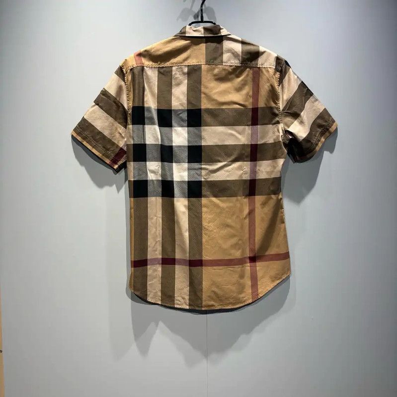 Burberry Burberry M Size Beige Plaid Cotton T-Shirt Size US M / EU 48-50 / 2 - 2 Thumbnail