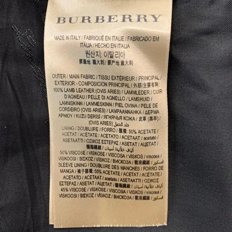 Burberry Burberry Black Lambskin Men's Coat Size US M / EU 48-50 / 2 - 6 Thumbnail