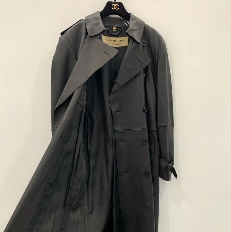 Burberry Burberry Black Lambskin Men's Coat Size US M / EU 48-50 / 2 - 3 Thumbnail