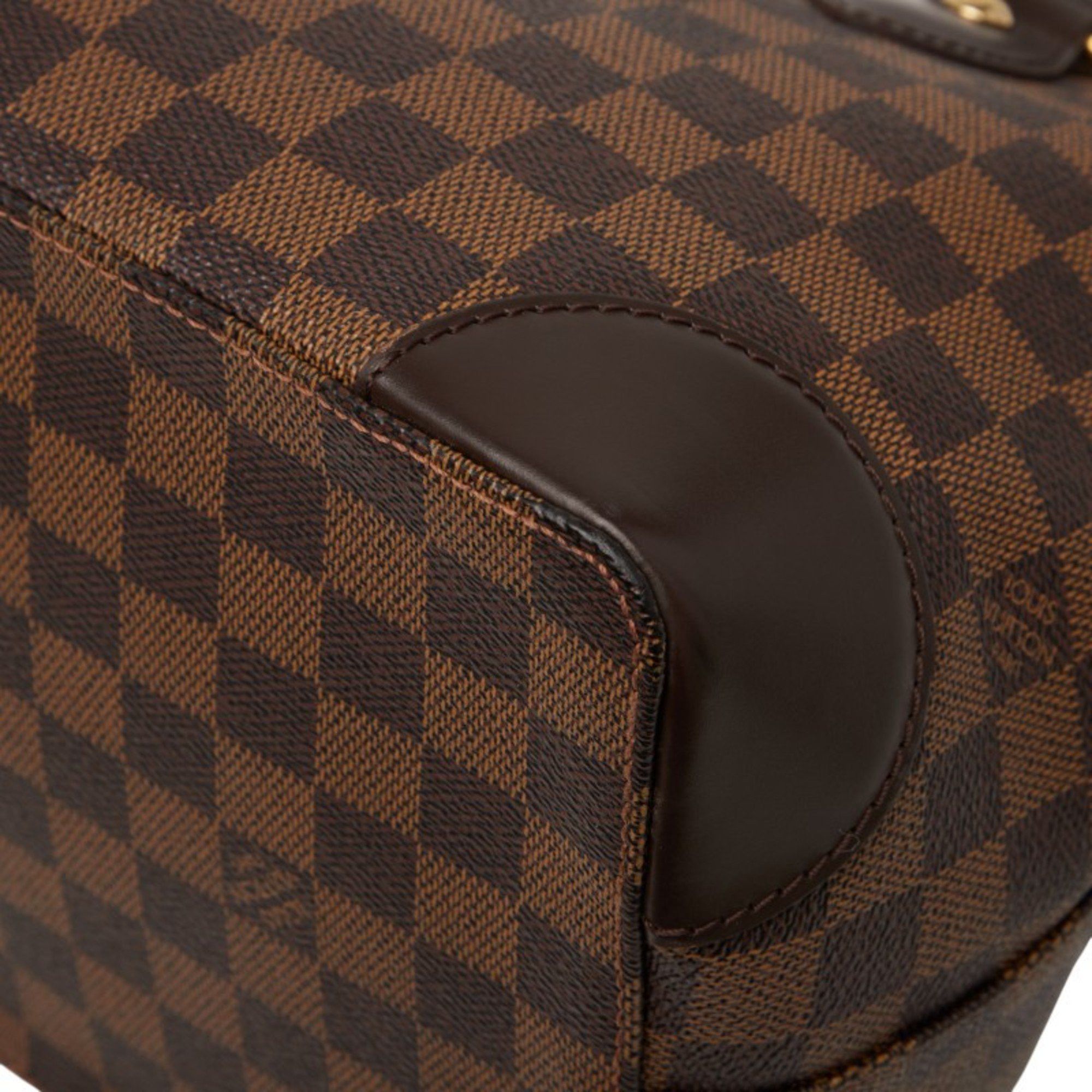 Louis Vuitton Louis Vuitton Damier Hampstead PM Tote Bag, Handbag N51205, Ebene Brown Leather, Women's, LOUIS VUITTON Size ONE SIZE - 6 Thumbnail