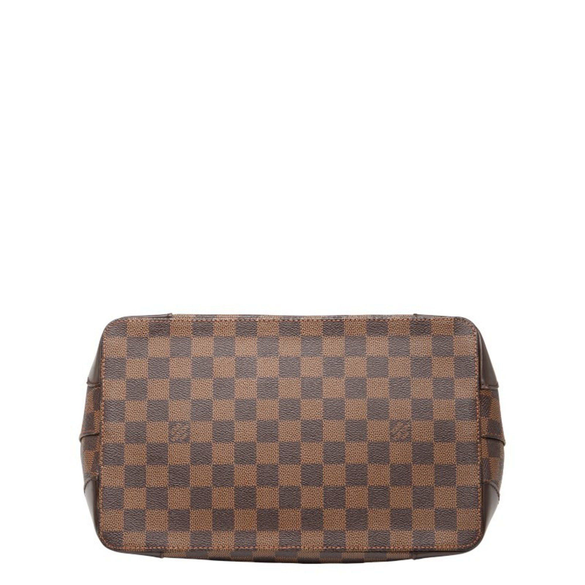 Louis Vuitton Louis Vuitton Damier Hampstead PM Tote Bag, Handbag N51205, Ebene Brown Leather, Women's, LOUIS VUITTON Size ONE SIZE - 3 Thumbnail