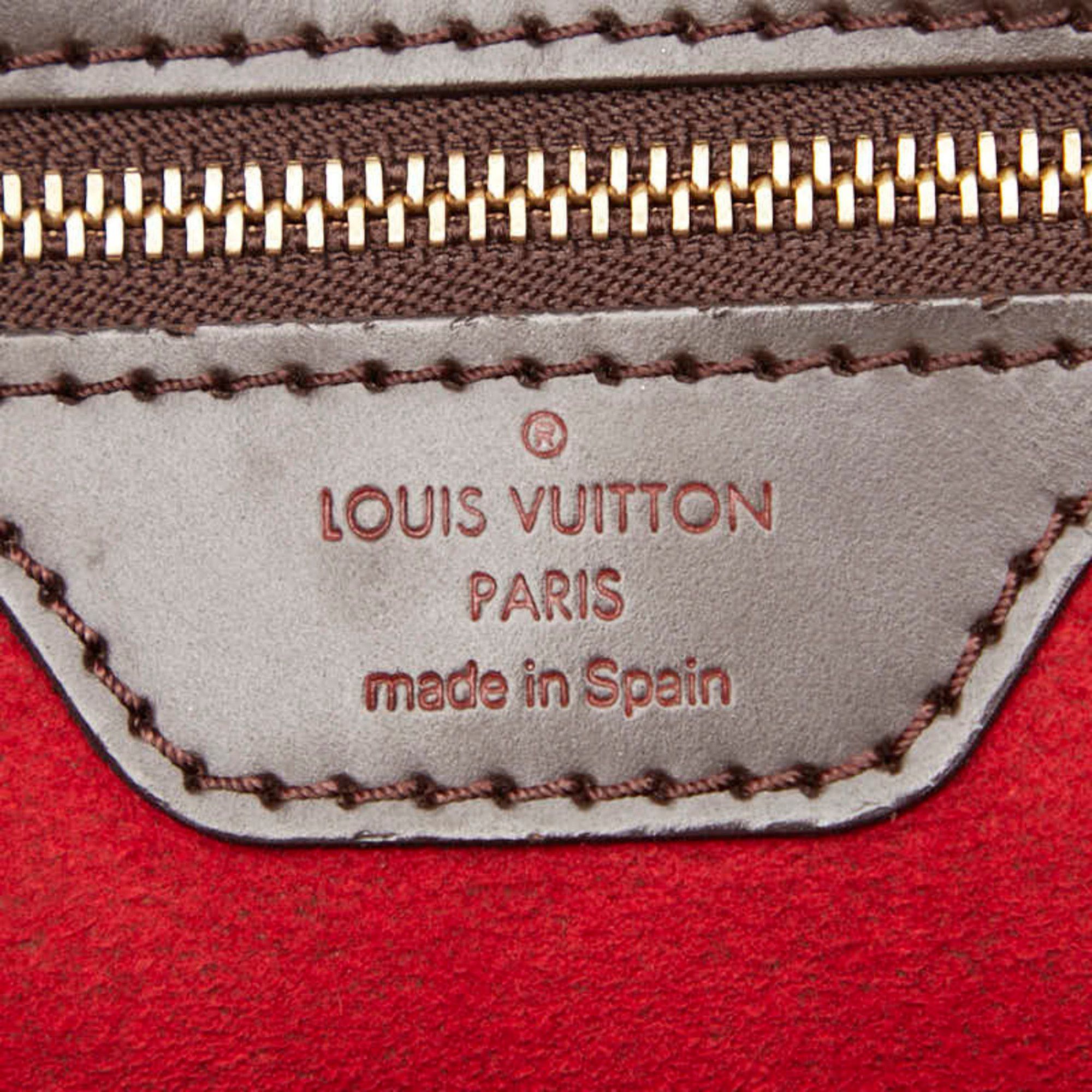 Louis Vuitton Louis Vuitton Damier Hampstead PM Tote Bag, Handbag N51205, Ebene Brown Leather, Women's, LOUIS VUITTON Size ONE SIZE - 12 Thumbnail