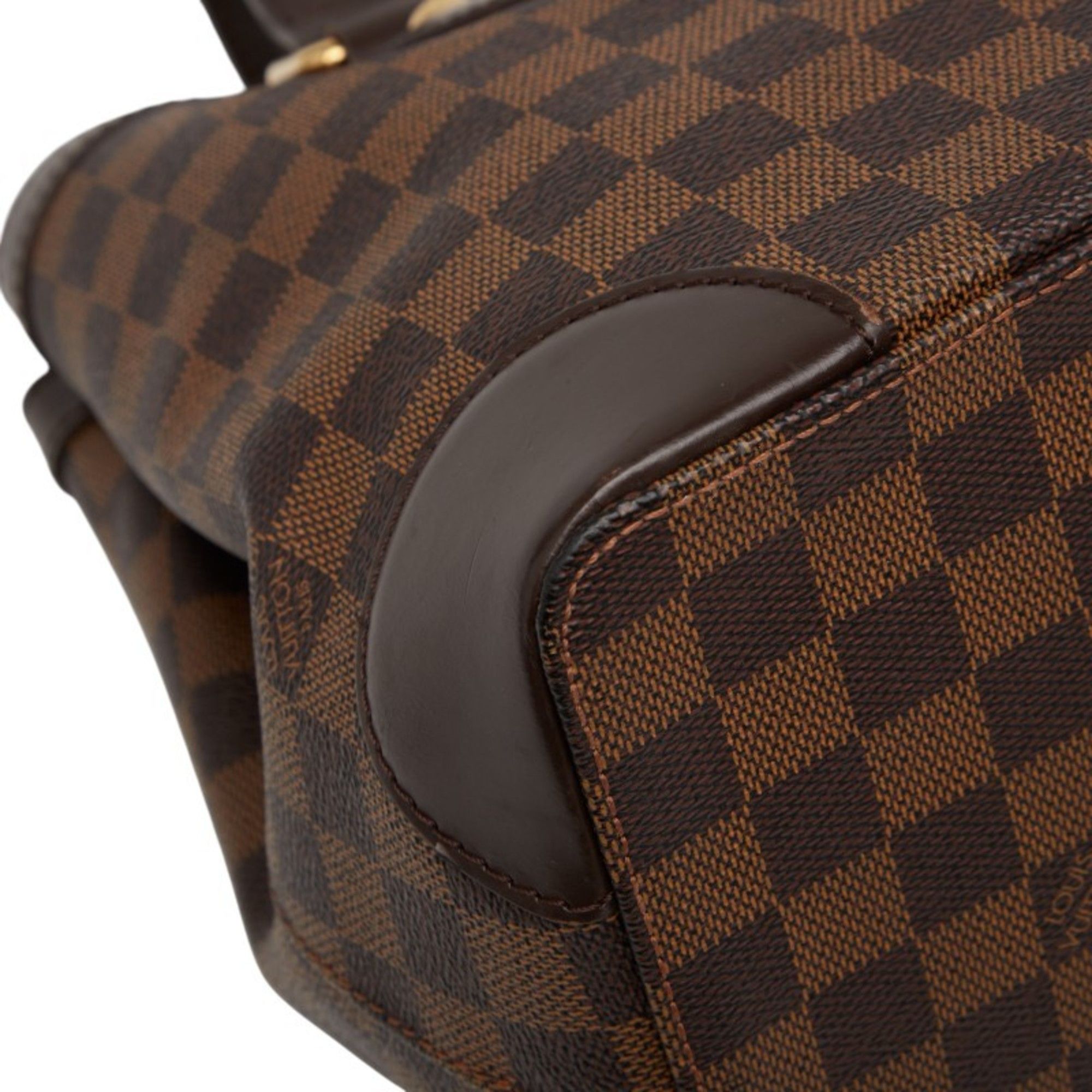 Louis Vuitton Louis Vuitton Damier Hampstead PM Tote Bag, Handbag N51205, Ebene Brown Leather, Women's, LOUIS VUITTON Size ONE SIZE - 4 Thumbnail
