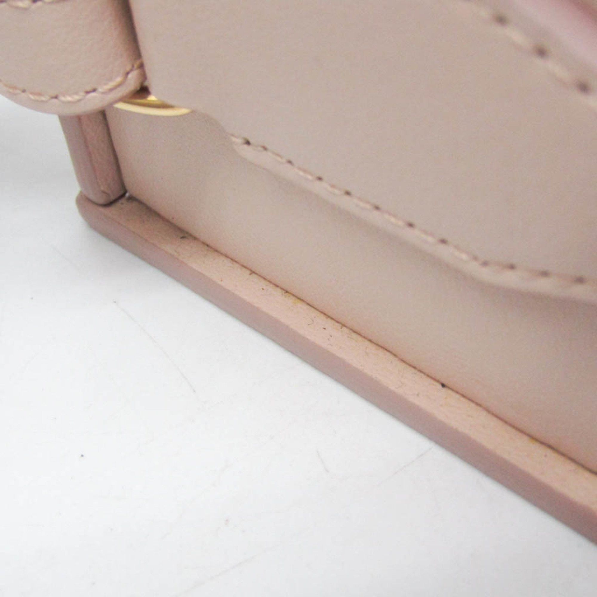 Fendi Fendi Box 8BT339 Women's Leather Shoulder Bag Pink Size ONE SIZE - 11 Thumbnail