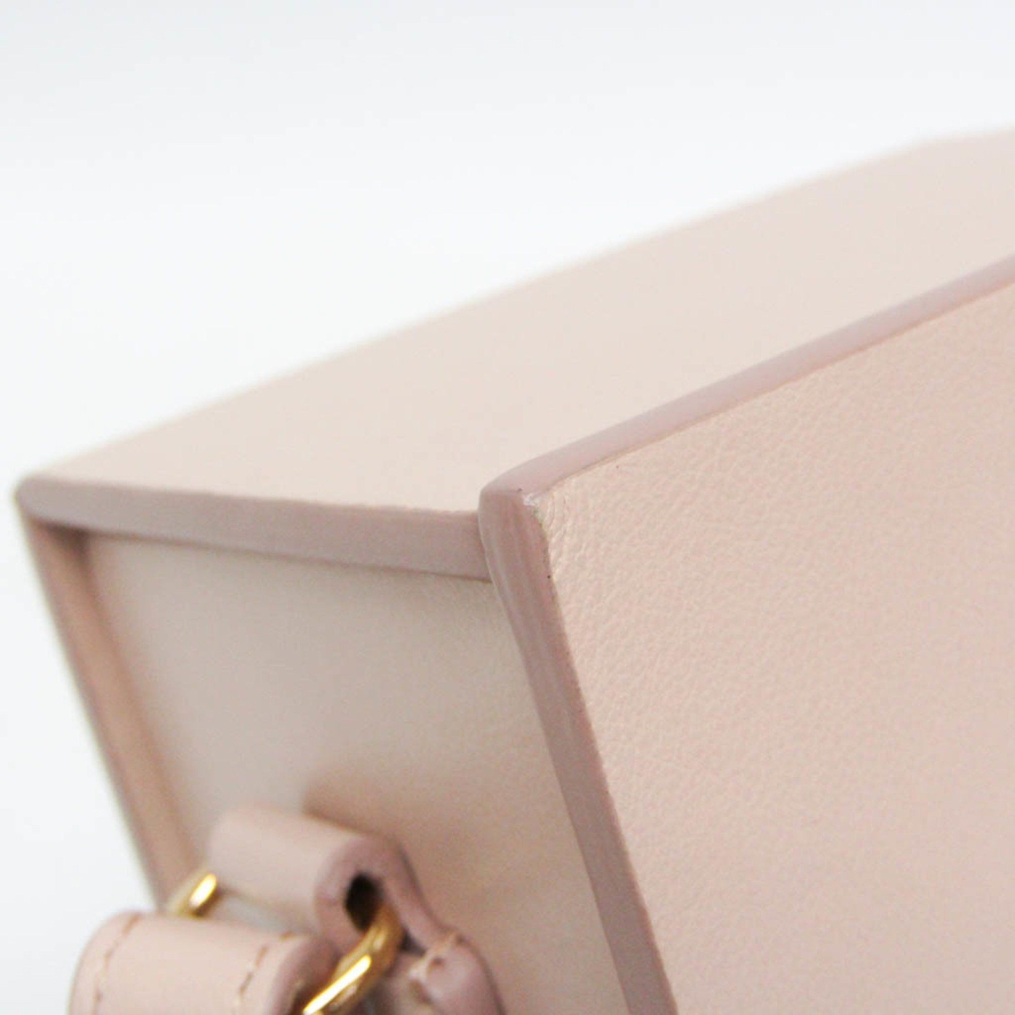 Fendi Fendi Box 8BT339 Women's Leather Shoulder Bag Pink Size ONE SIZE - 7 Thumbnail