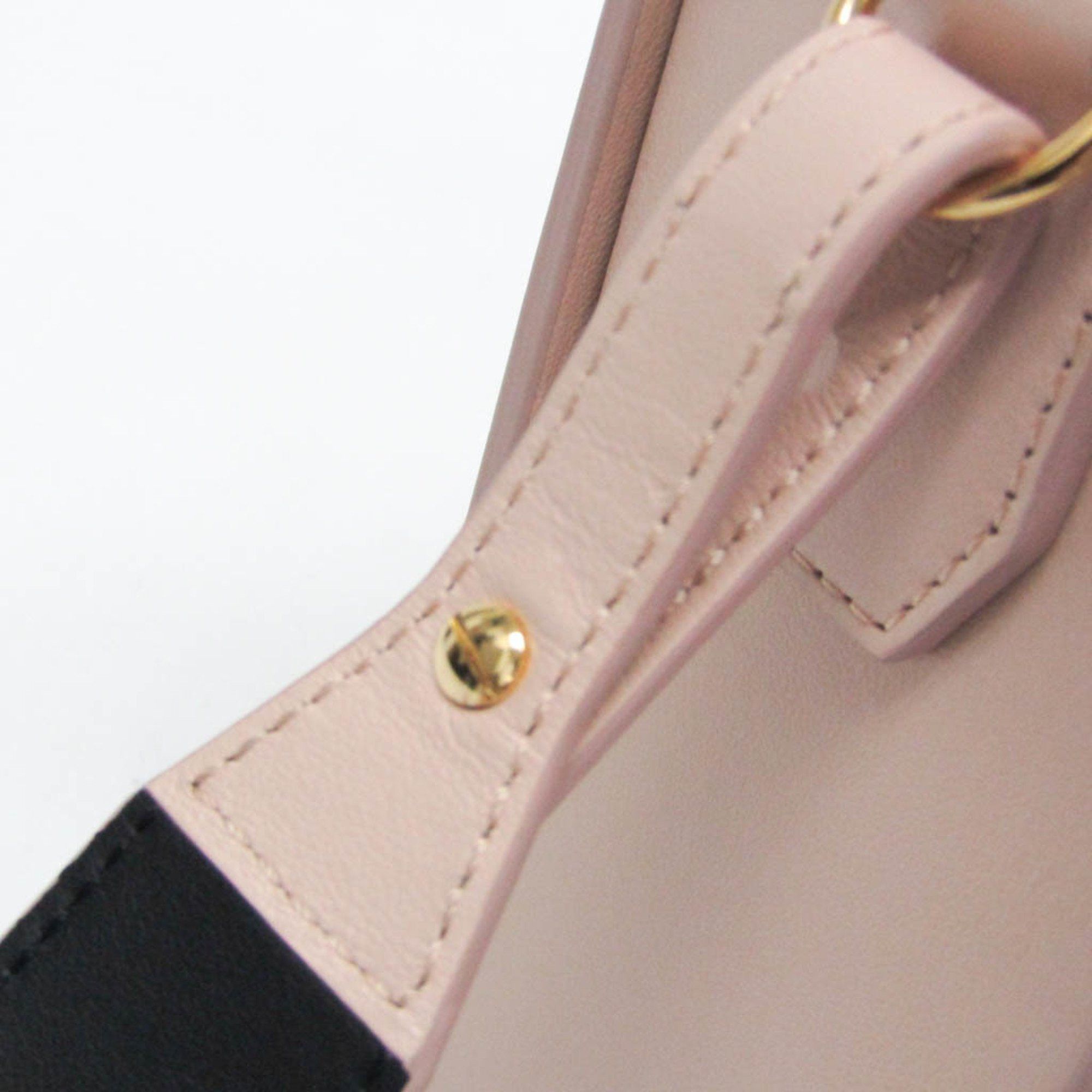 Fendi Fendi Box 8BT339 Women's Leather Shoulder Bag Pink Size ONE SIZE - 8 Thumbnail