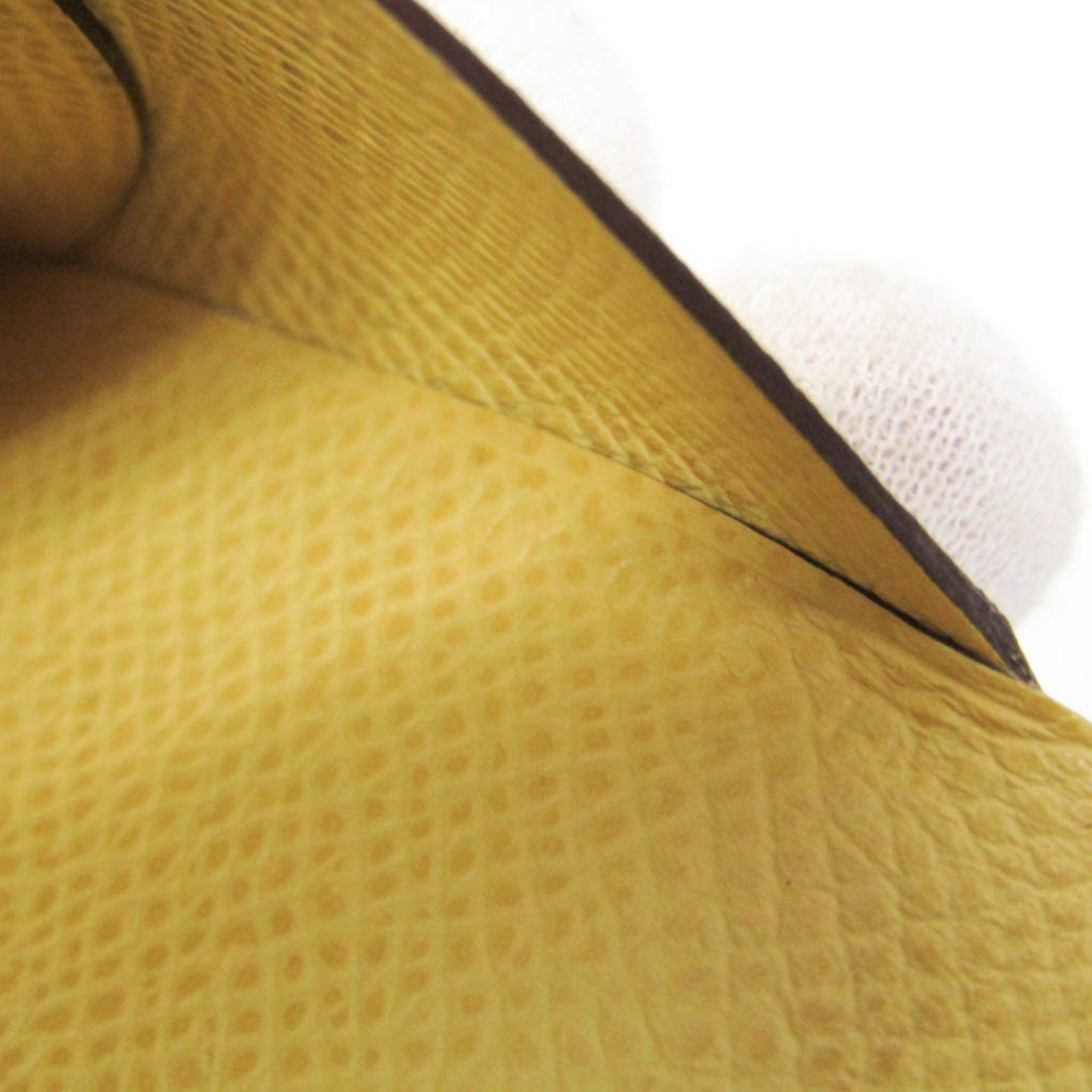 Hermes Hermes Calvi Duo Verso Epsom Leather Card Case Off-white,Yellow Size ONE SIZE - 12 Thumbnail