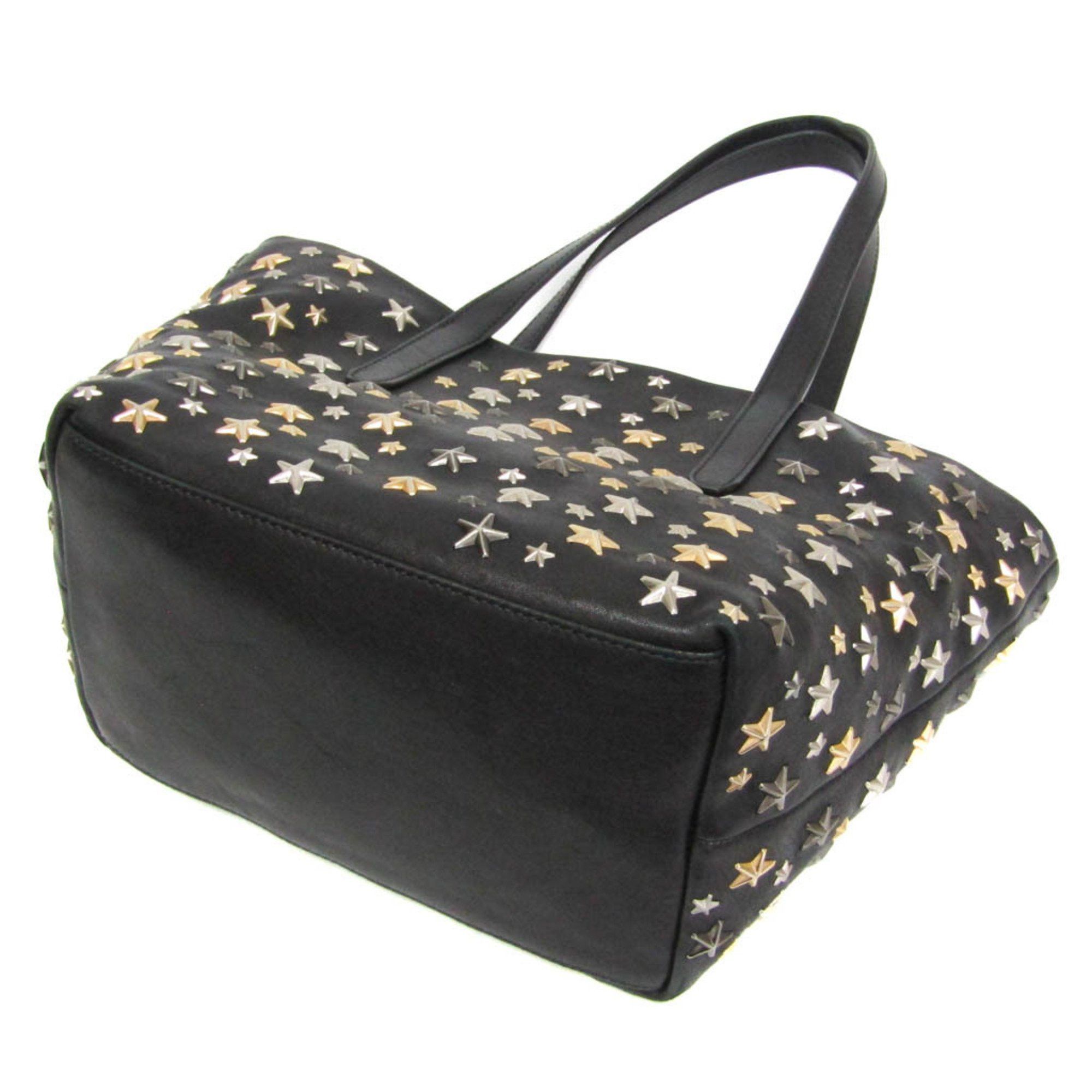 Jimmy Choo Jimmy Choo Women's Leather Studded Tote Bag Black Size ONE SIZE - 3 Thumbnail