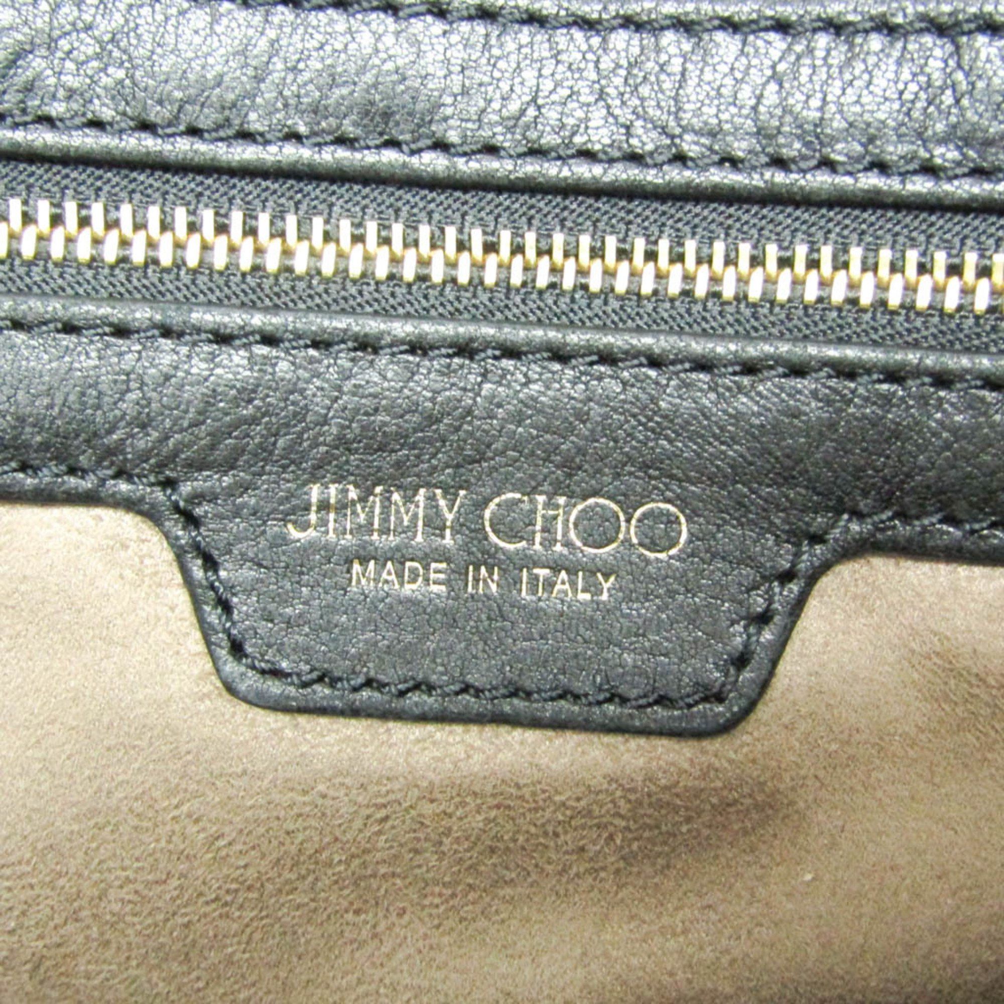 Jimmy Choo Jimmy Choo Women's Leather Studded Tote Bag Black Size ONE SIZE - 12 Thumbnail