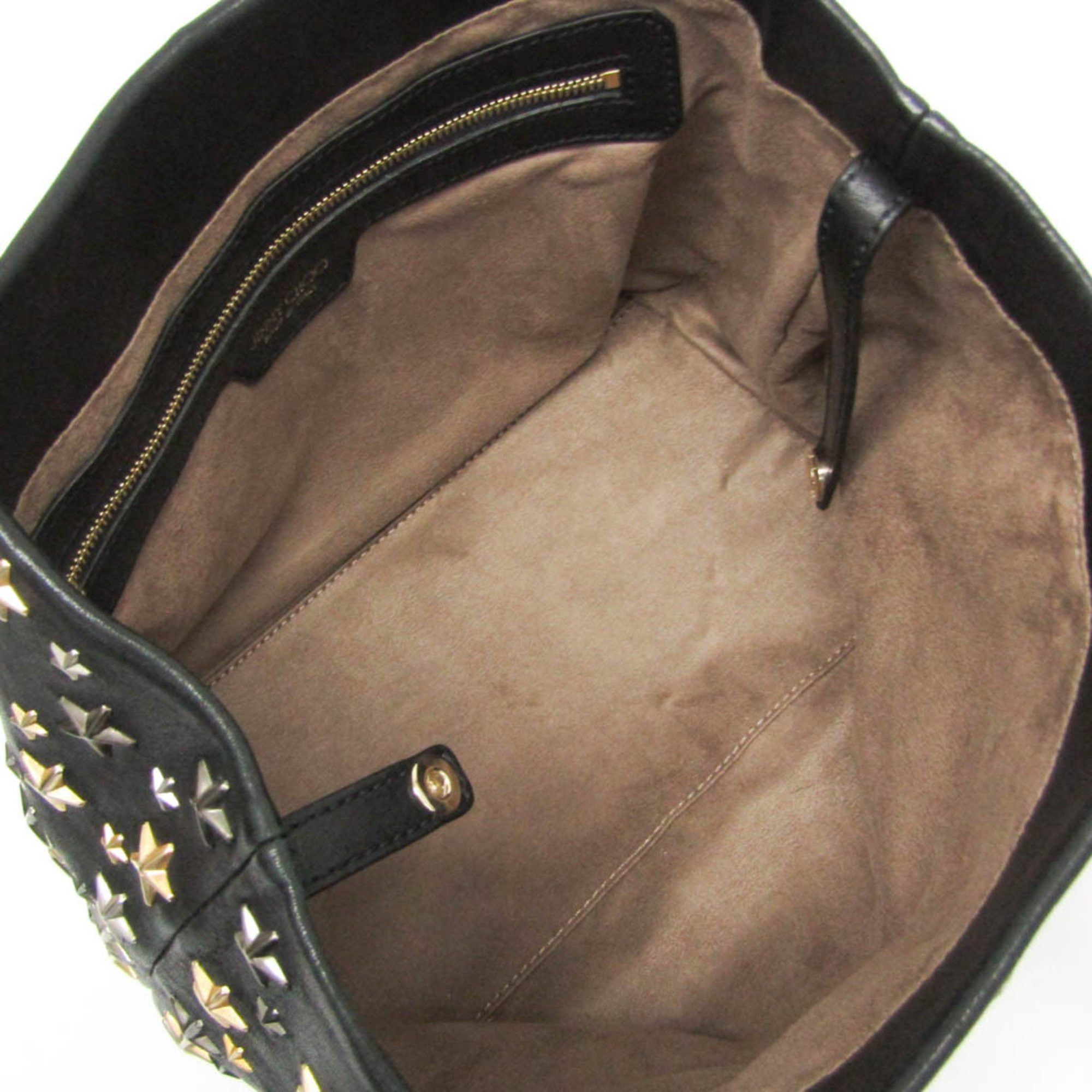 Jimmy Choo Jimmy Choo Women's Leather Studded Tote Bag Black Size ONE SIZE - 4 Thumbnail