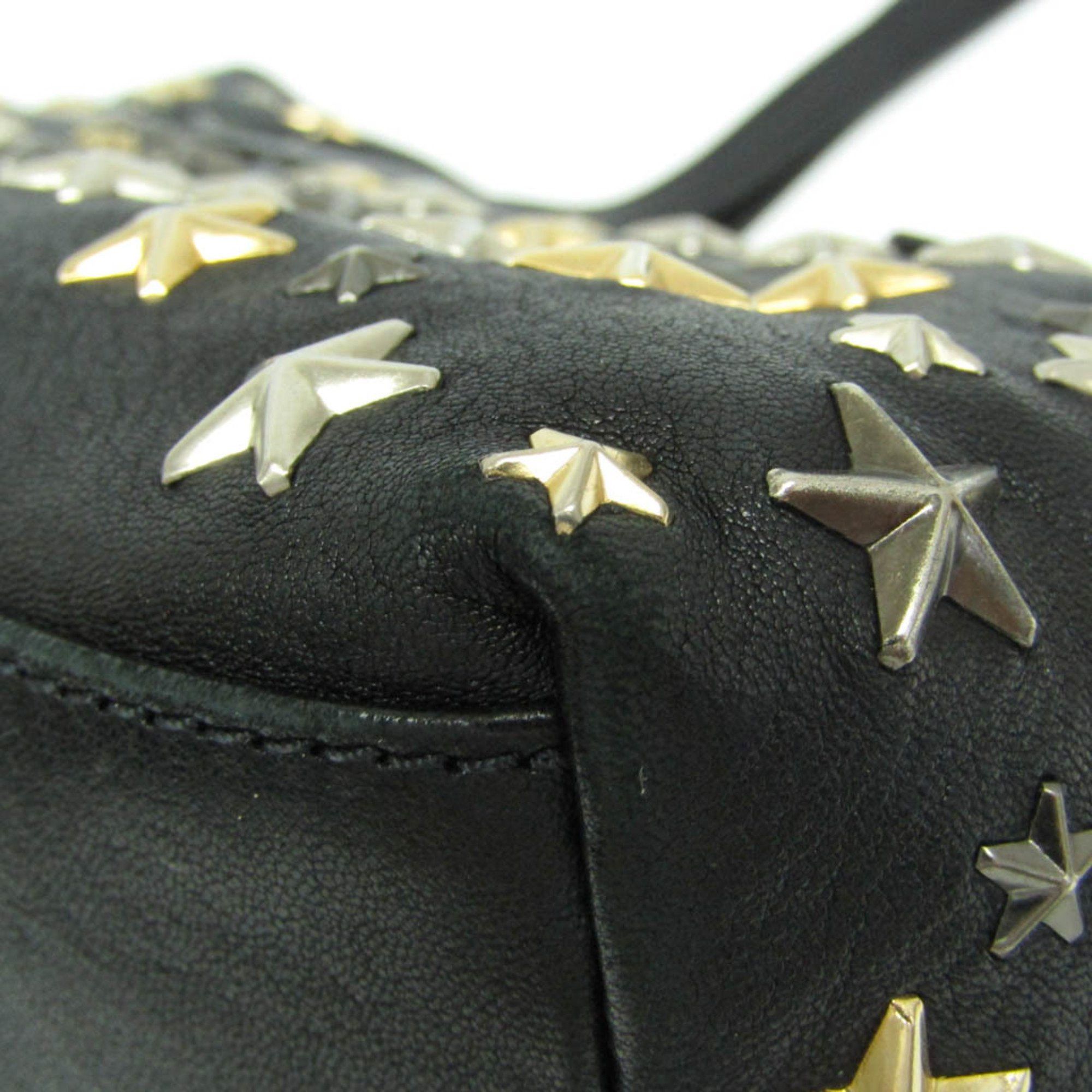 Jimmy Choo Jimmy Choo Women's Leather Studded Tote Bag Black Size ONE SIZE - 6 Thumbnail