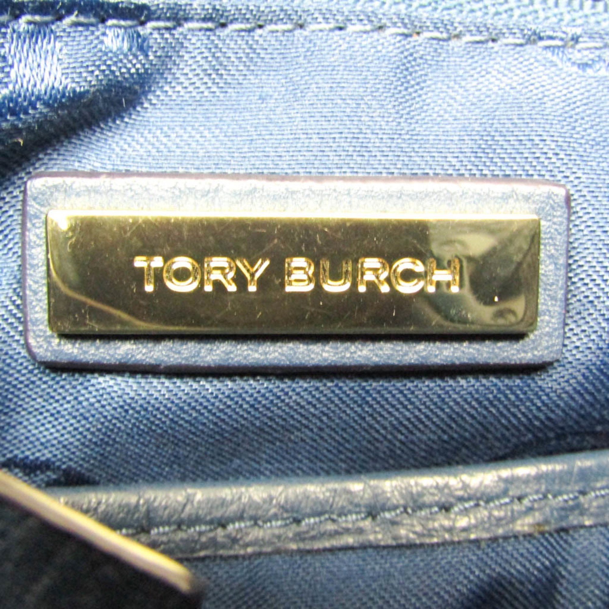 Tory Burch Tory Burch Fringe 79163-1-02544 Women's Leather Backpack Blue Size ONE SIZE - 14 Thumbnail