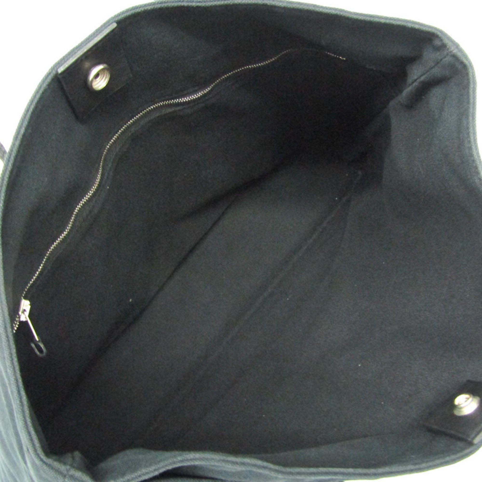 Hermes Hermes Troca Horizontal MM Men,Women Leather,Cotton Handbag Black,Dark Brown Size ONE SIZE - 4 Thumbnail