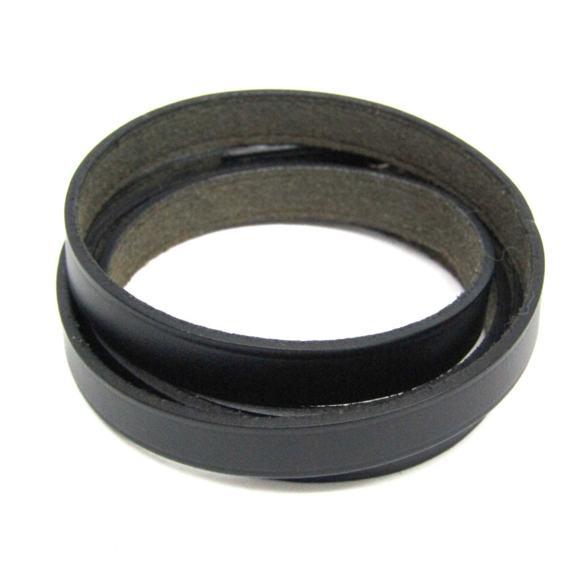 Hermes Hermes Hapi Triple Bracelet Choker Leather,Metal Bangle Black,Silver Size ONE SIZE - 3 Thumbnail