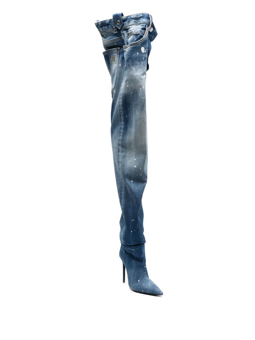 Dsquared2 DENIM HEEL BOOTS Size US 8 / IT 38 - 4 Thumbnail