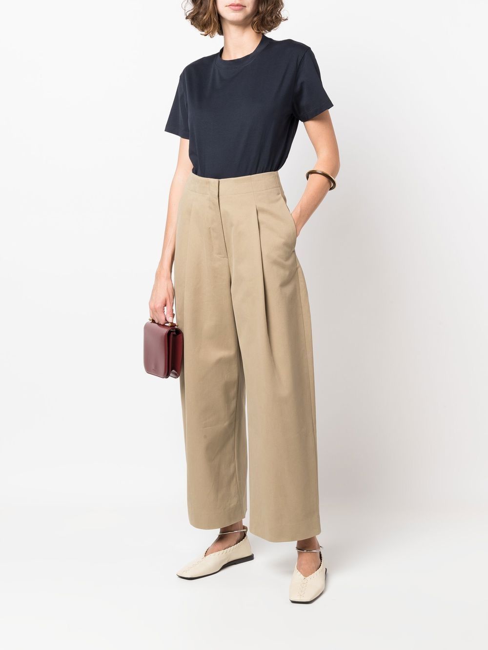 Studio Nicholson COTTON WIDE-LEG TROUSERS Size 25" / US 0 / IT 36 - 5 Thumbnail