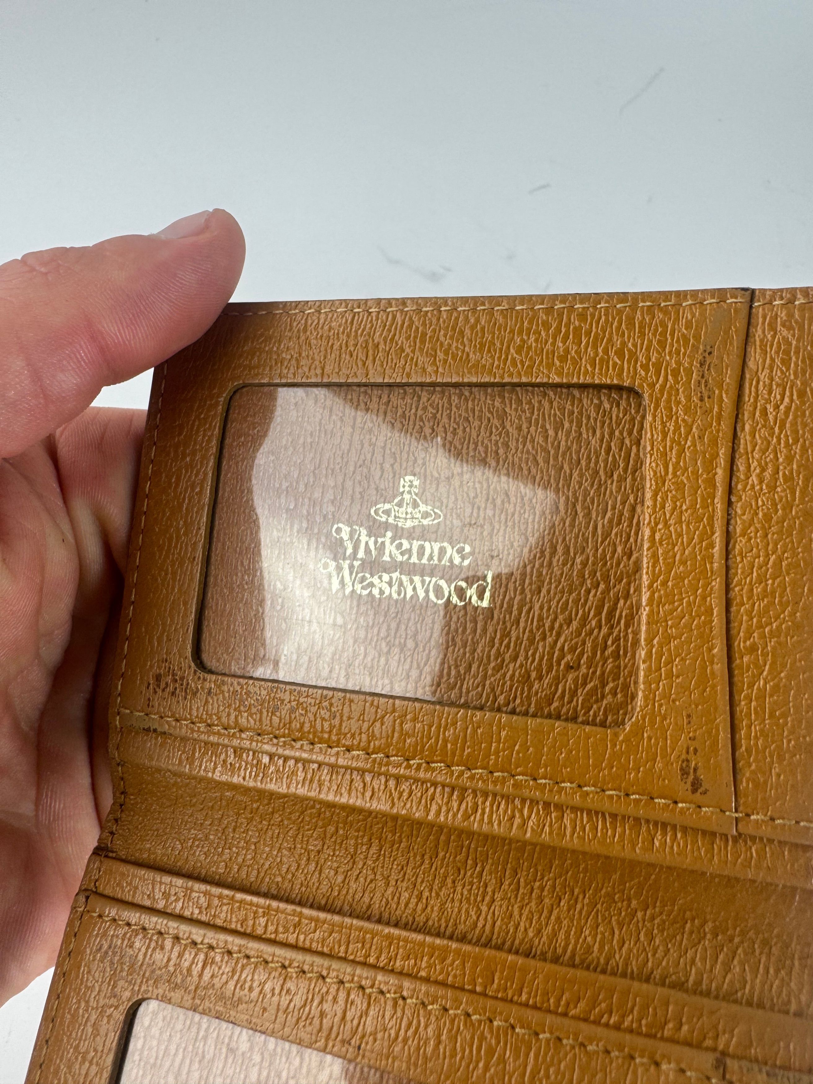 Vivienne Westwood Vintage Leather Card Holder Camel Size ONE SIZE - 5 Thumbnail