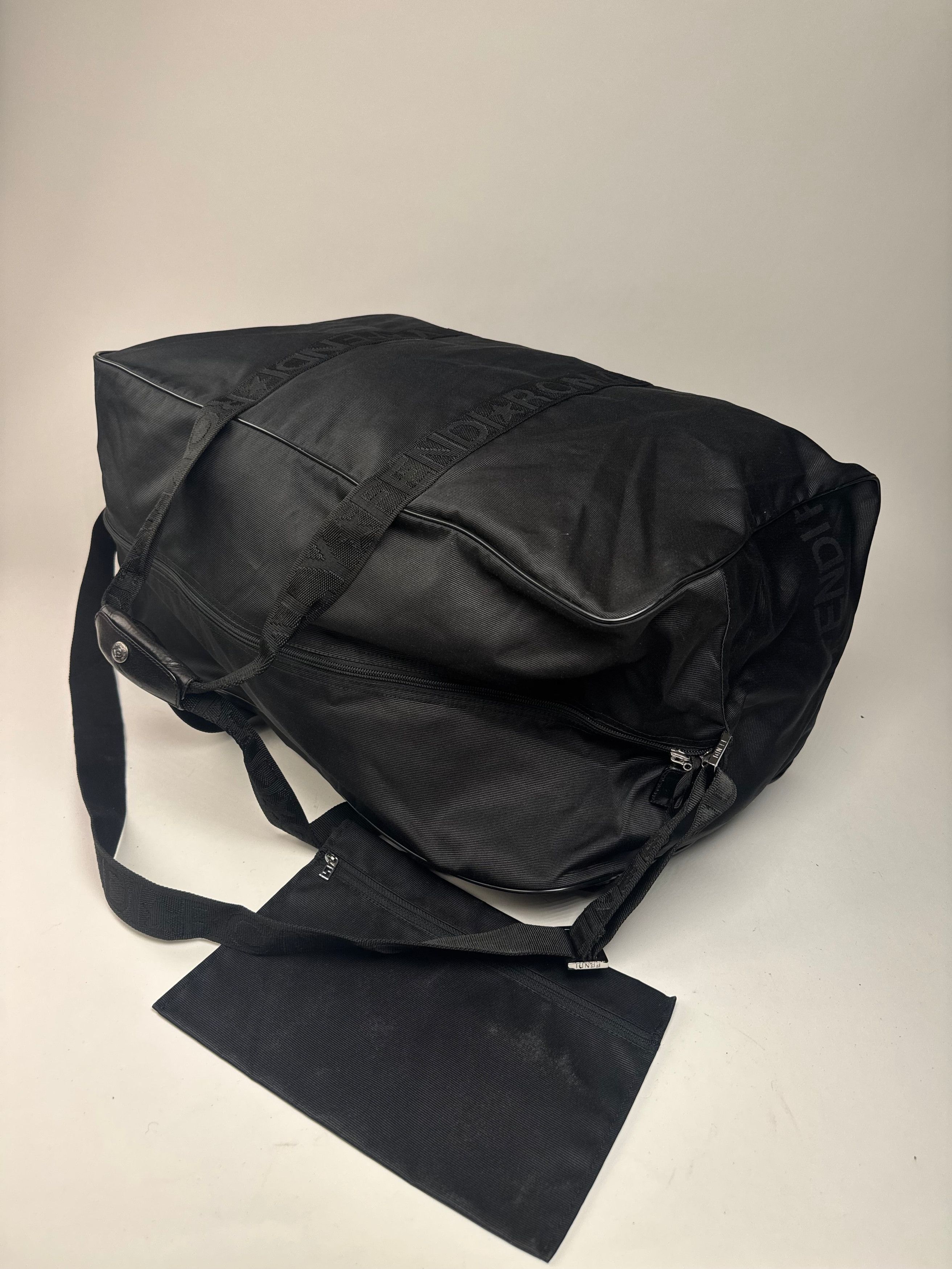 Fendi Vintage Polyester 2Way Duffel Bag Black Size ONE SIZE - 10 Thumbnail