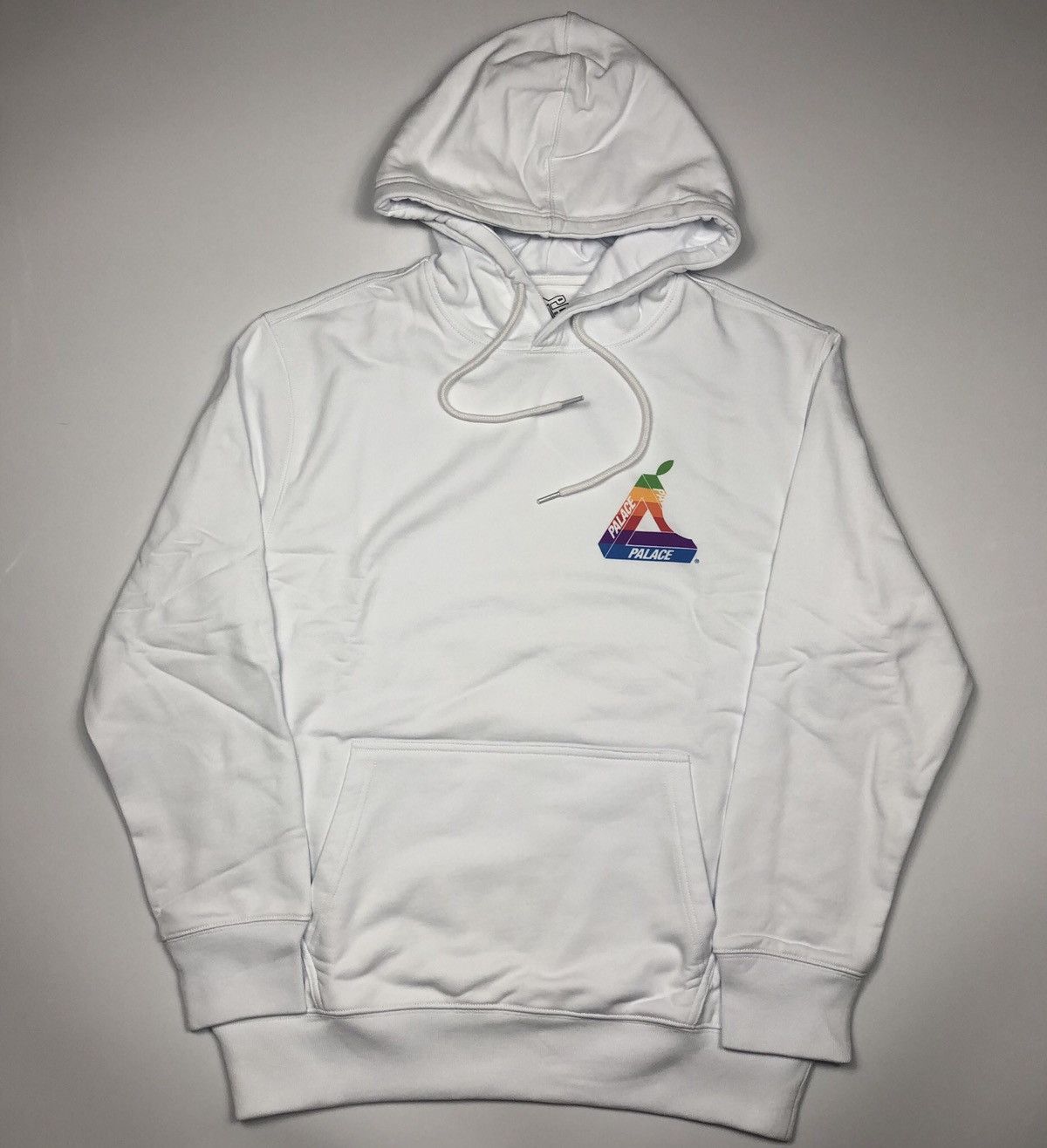 Palace Palace Jobsworth Apple Tri-Ferg Hood Hoodie White | Grailed 