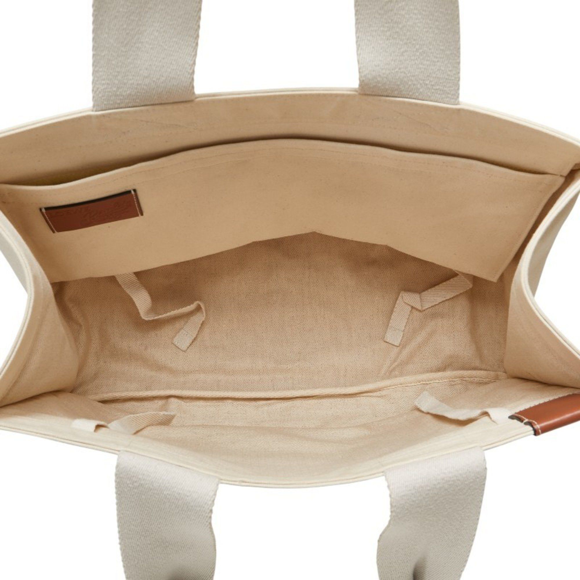 Loewe LOEWE Paula's Ibiza canvas tote bag in white, ivory, and blue. Women's. Size ONE SIZE - 8 Thumbnail