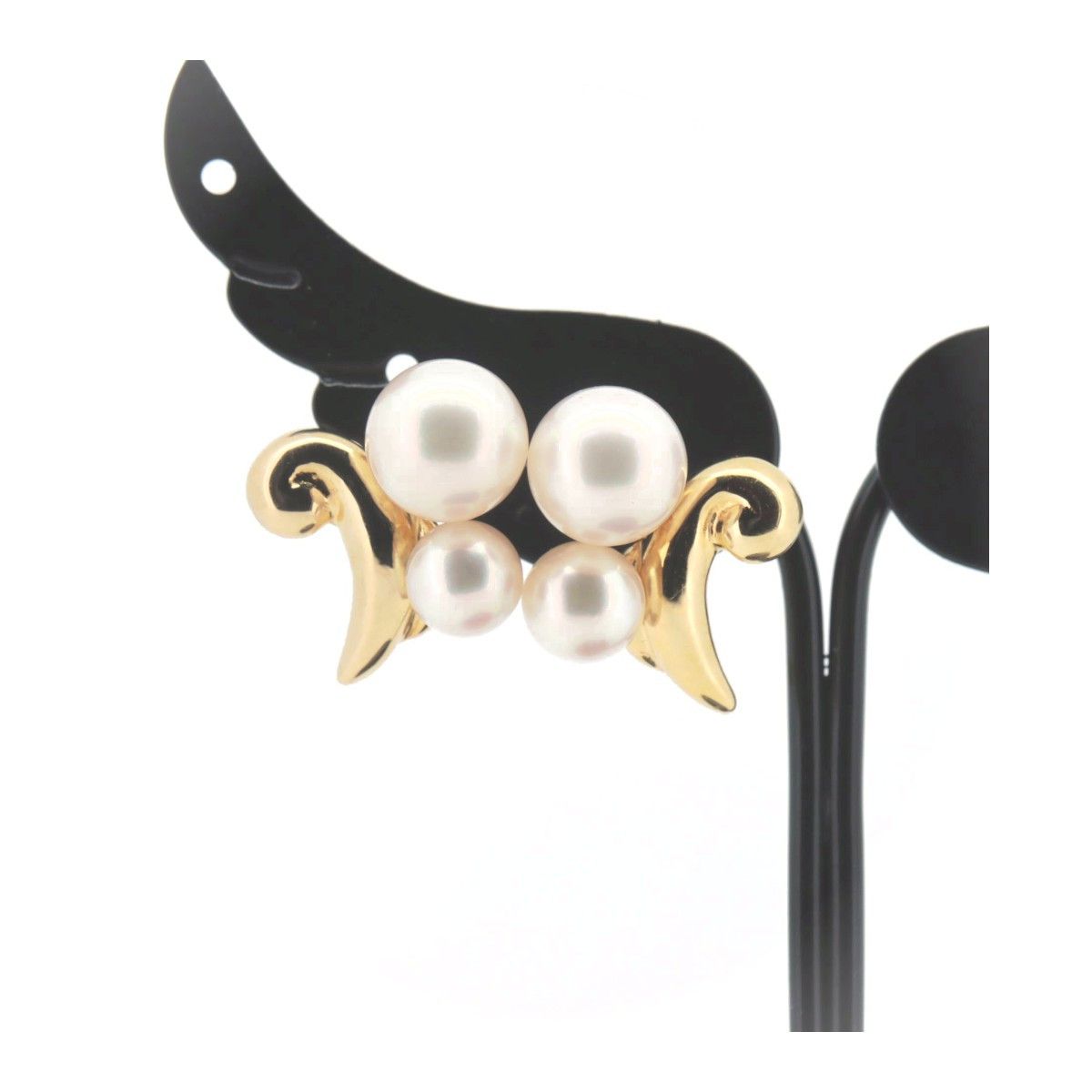 Other Tasaki Tasaki Au750 Pearl Earrings Crocodile skin Earrings DUTY FREE for USA Size ONE SIZE - 5 Thumbnail
