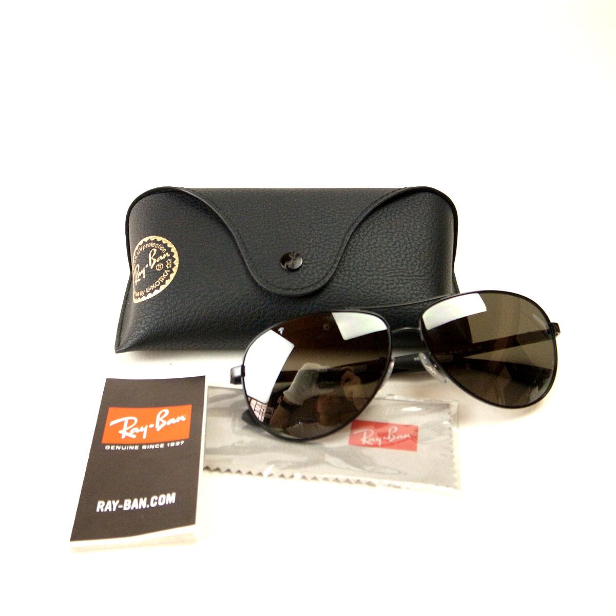Other Ray-Ban Ray-Ban RB8313 Carbon Fibre Sunglasses Metal Sunglasses RB8313 002/K7 61-13 DUTY FREE for USA Size ONE SIZE - 8 Thumbnail