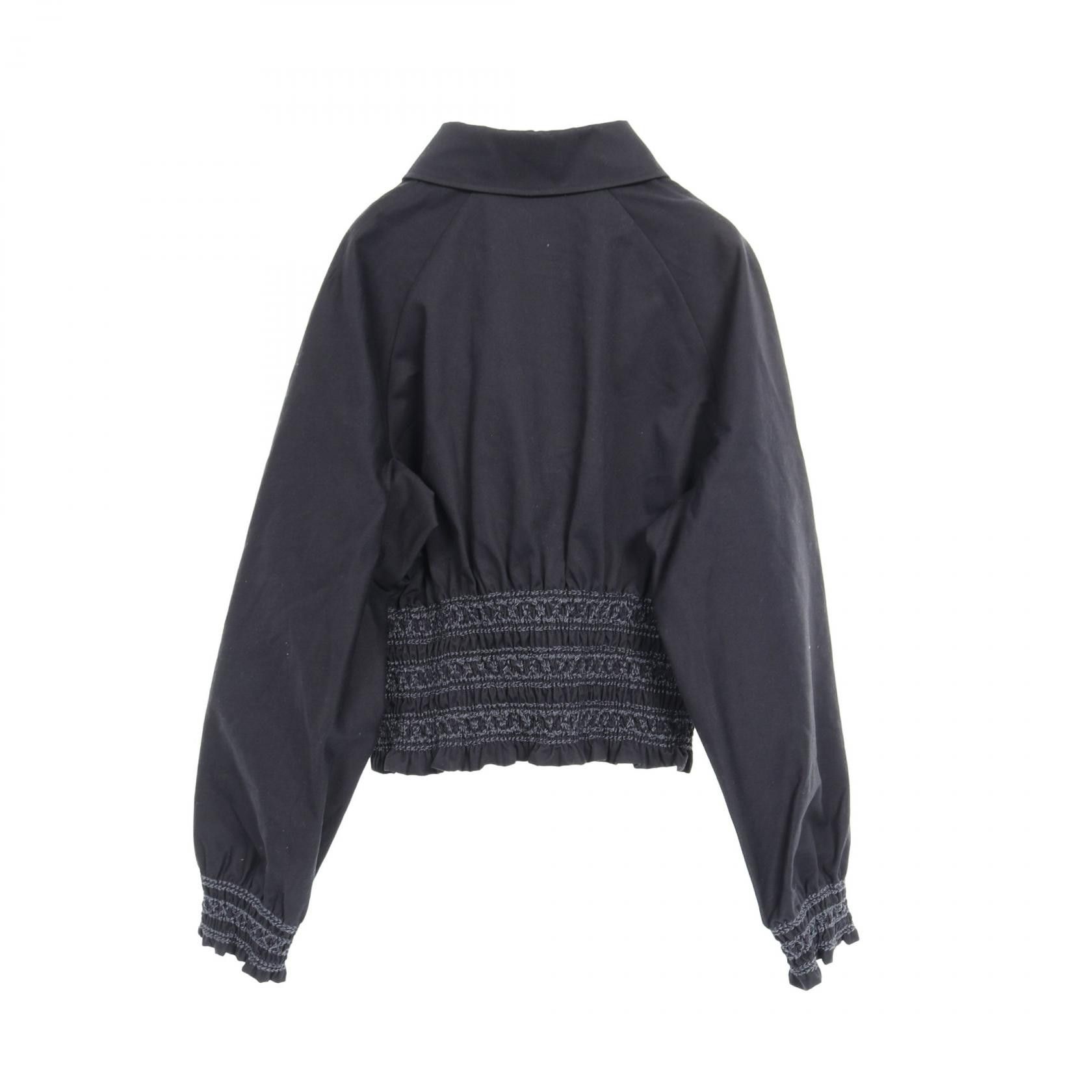 Hermes Hermes Hermes Veste taille brodee a smocks Cotton Outerwear Cotton Outerwear DUTY FREE for USA Size ONE SIZE - 2 Thumbnail