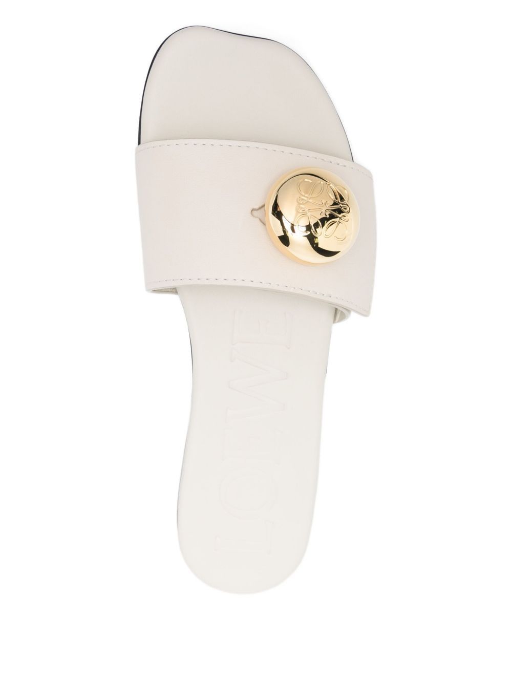 Loewe PEBBLE LEATHER SLIDES Size US 7 / IT 37 - 3 Thumbnail