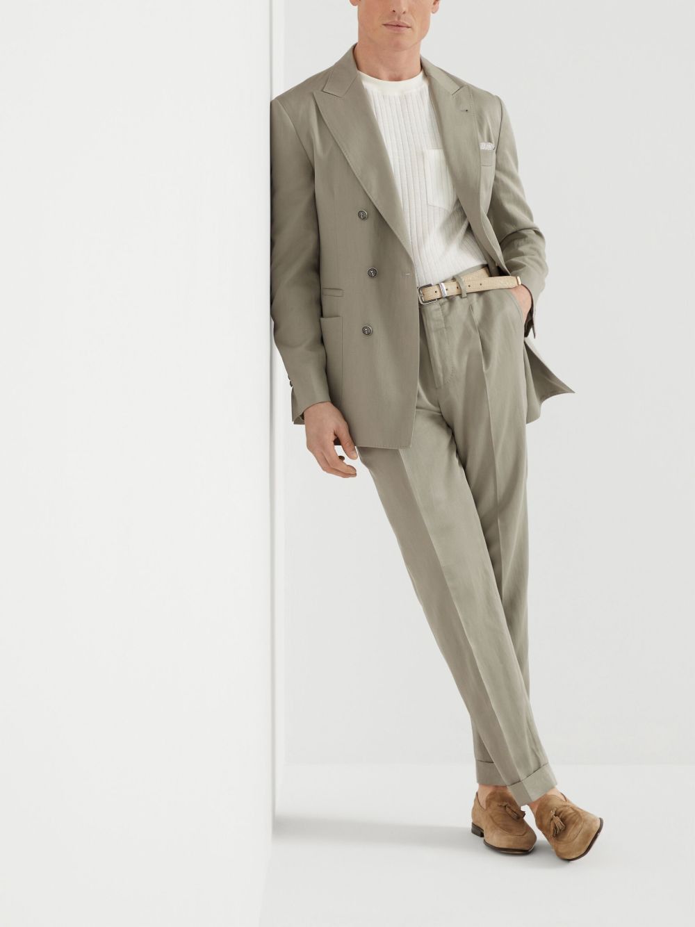 Brunello Cucinelli SILK AND LINEN JACKET Size US XXL / EU 58 / 5 - 3 Thumbnail