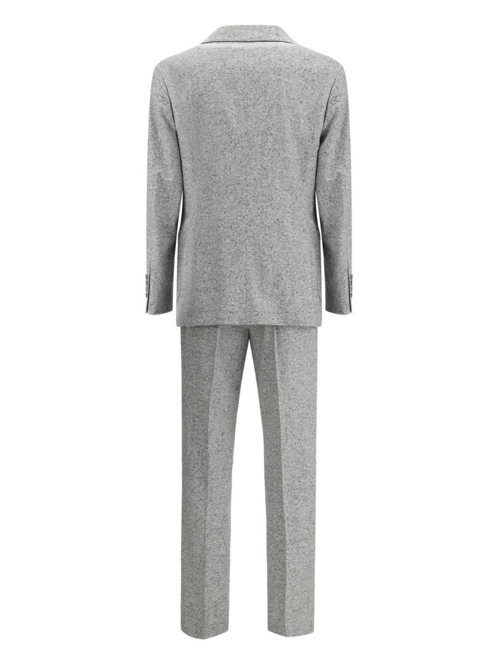 Brunello Cucinelli WOOL BLEND DOUBLE-BREASTED SUIT Size US M / EU 48-50 / 2 - 2 Thumbnail