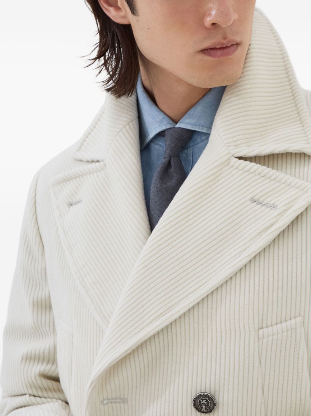 Brunello Cucinelli CASHMERE VELVET COAT Size US XL / EU 56 / 4 - 6 Thumbnail