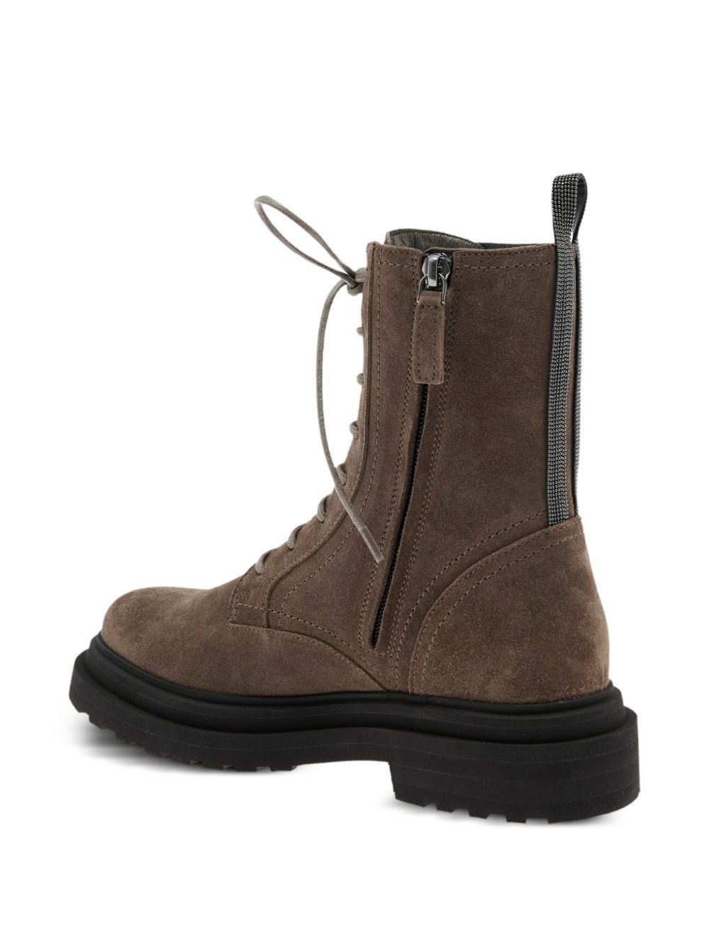Brunello Cucinelli SUEDE COMBAT BOOT Size US 8 / IT 38 - 4 Thumbnail