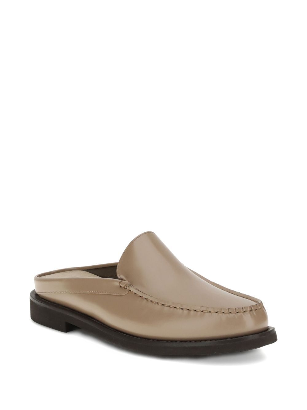 Brunello Cucinelli LEATHER FLAT MULES Size US 8 / IT 38 - 2 Thumbnail