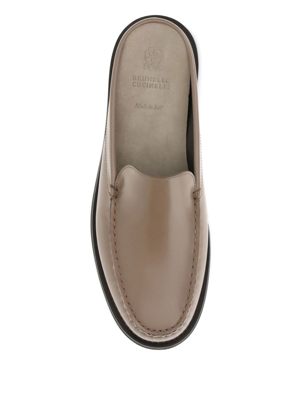 Brunello Cucinelli LEATHER FLAT MULES Size US 8 / IT 38 - 4 Thumbnail