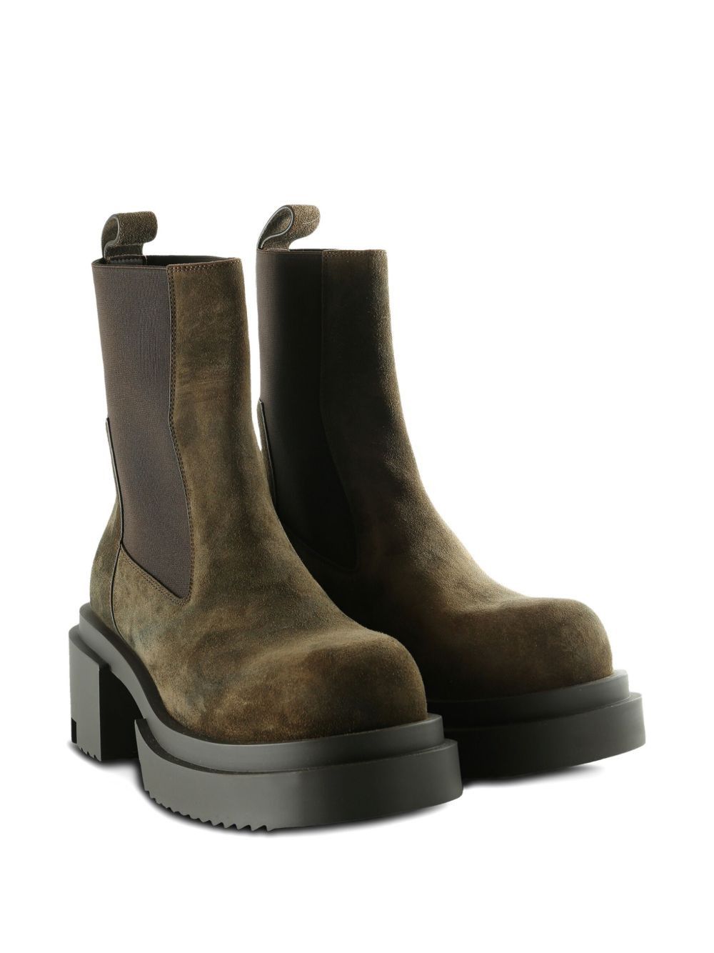 Rick Owens SUEDE LEATHER BOOTS Size US 10 / IT 40 - 2 Thumbnail