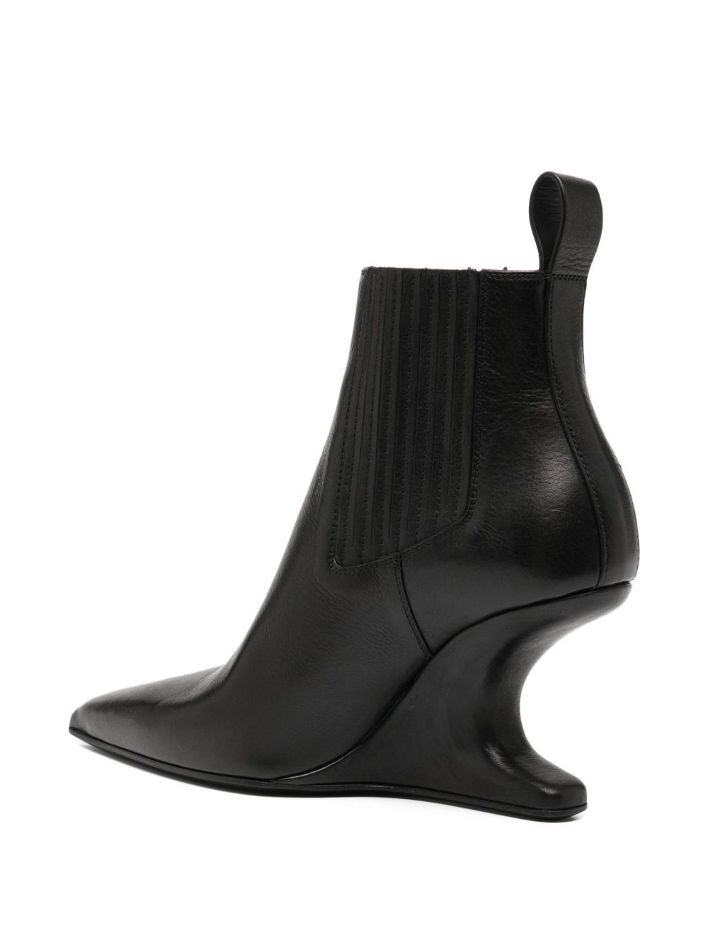 Rick Owens LEATHER ANKLE BOOTS Size US 8 / IT 38 - 2 Thumbnail