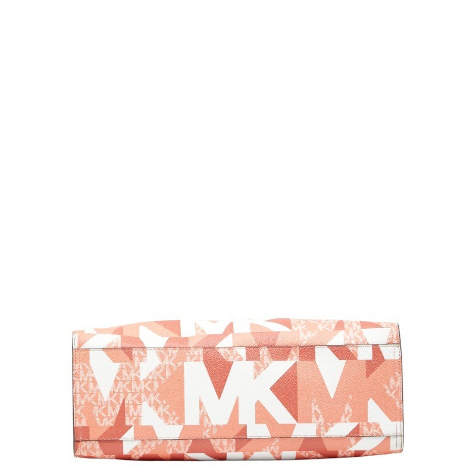 Michael Kors Michael Kors Kenley Tote Bag/Shoulder Bag, 2-Way, Pink, PVC, Leather, Women's Size ONE SIZE - 3 Thumbnail