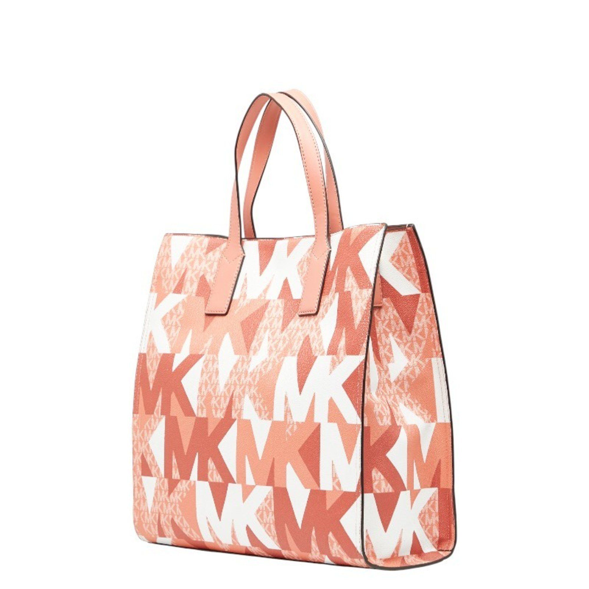 Michael Kors Michael Kors Kenley Tote Bag/Shoulder Bag, 2-Way, Pink, PVC, Leather, Women's Size ONE SIZE - 2 Thumbnail