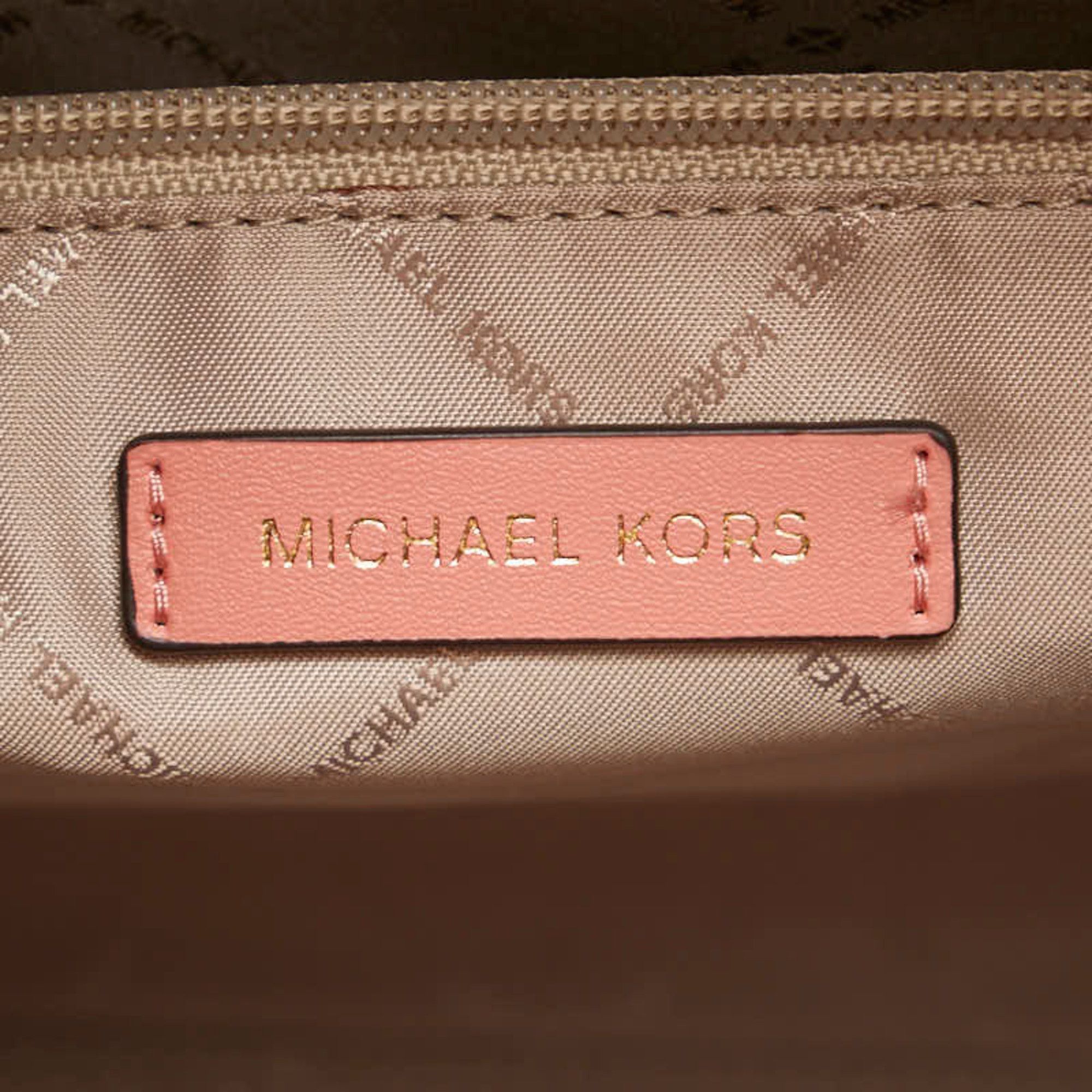 Michael Kors Michael Kors Kenley Tote Bag/Shoulder Bag, 2-Way, Pink, PVC, Leather, Women's Size ONE SIZE - 9 Thumbnail